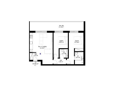 Apartamento T2 à venda na Rua Cerca do Colégio