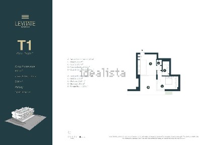 Apartamento T1 à venda na Avenida Infante Dom Henrique, 3