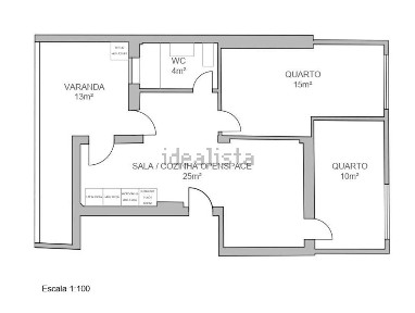 Apartamento T2 à venda na Pendão