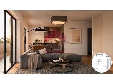 Apartamento T2 à venda na Rua de Baixo
