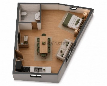 Apartamento T0 à venda na Estrada Principal