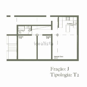 Apartamento T2 à venda na Santegãos - Estrada Nova - Campainha