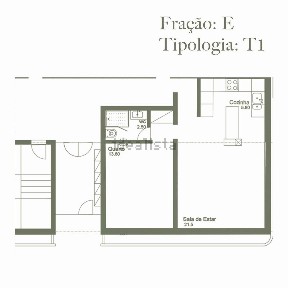 Apartamento T0 à venda na Santegãos - Estrada Nova - Campainha