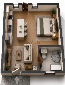 Apartamento T1 à venda na Rua Principal