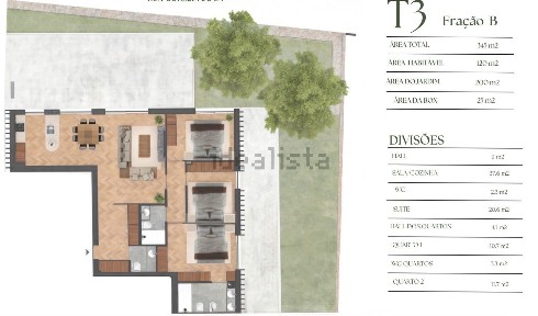 Apartamento T3 à venda na Serralves