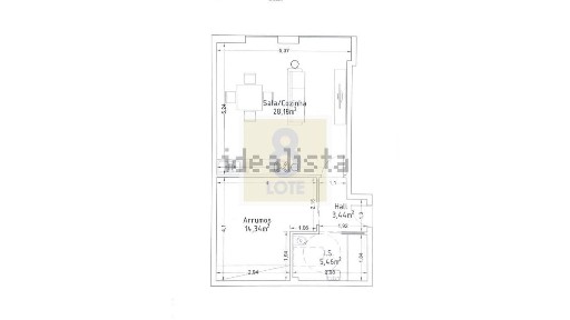 Apartamento T1 à venda no Centro